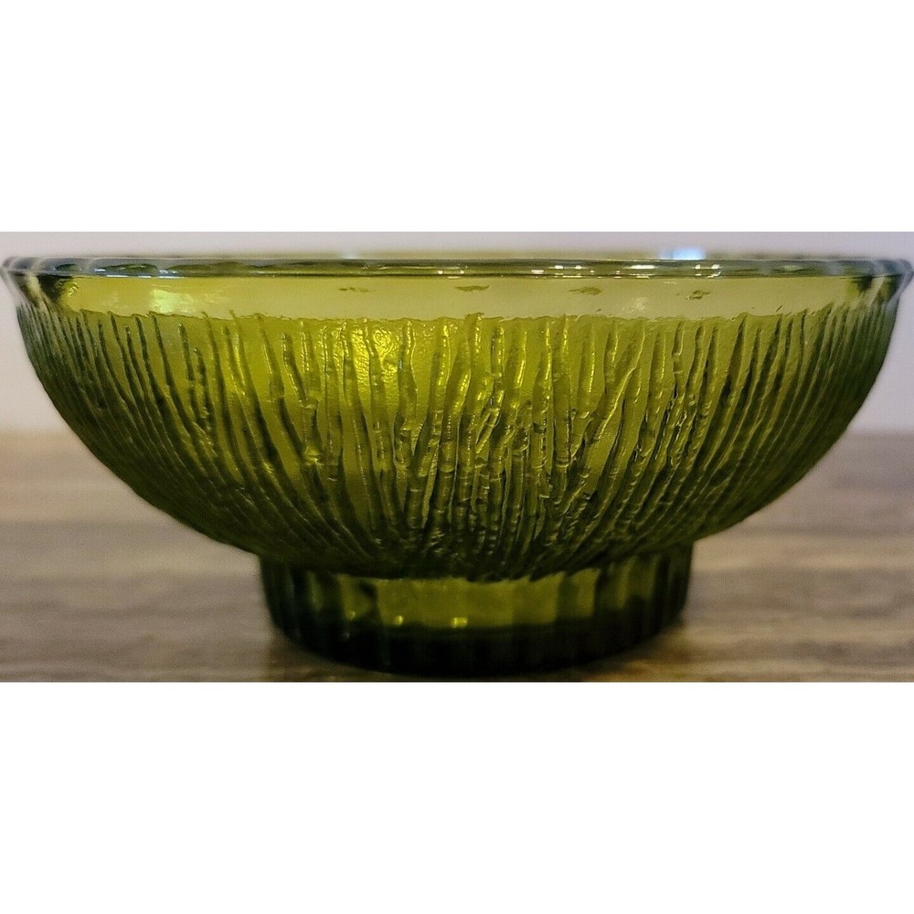 Vintage 1975 FTD Florists Green Bowl Candy Dish